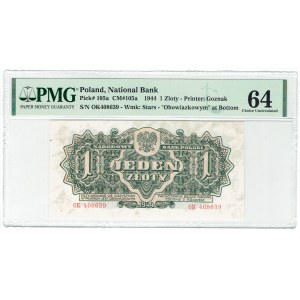 PRL, 1 złoty 1944 , ...owym... OK - PMG 64