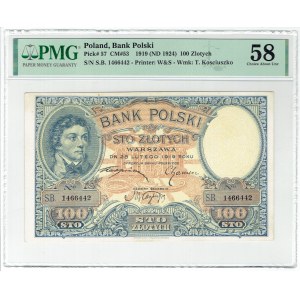 II RP, 100 gold 1919 S.B. PMG 58