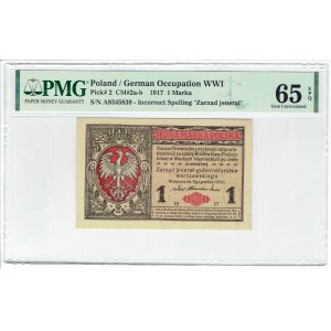 GG, 1 mkp 1916 General - PMG 65 EPQ