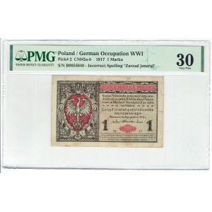 GG, 1 mkp 1916 GENERAL - B - PMG 30 RARE