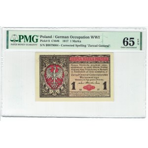 GG, 1 mkp 1916 B General - PMG 65 EPQ