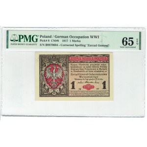 GG, 1 mkp 1916 B Generál - PMG 65 EPQ