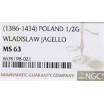Vladislaus II Jagello, Halfgroat without date, Cracow - NGC MS62