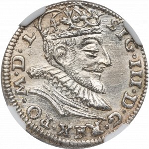 Sigismund III, 3 groschen 1590, Vilnius - NGC MS62