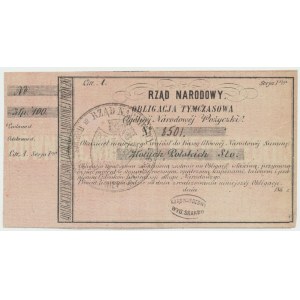 Powstanie Styczniowe, Obligacja tymczasowa 100 złotych 1863