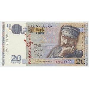 III RP, 20 PLN 2018 - Centenary of Independence.