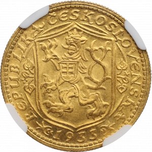 Czechoslovakia, 1 ducat 1933 - NGC MS64