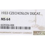 Czechoslovakia, 1 ducat 1933 - NGC MS64
