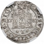 Stephen Bathory, Groschen 1581, Riga - full date NGC MS64