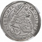 Rakousko, Leopold I., 15 krajcarů 1696, Vídeň - NGC MS62