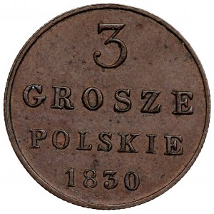 Polské království, Mikuláš I., 3 haléře 1830 - NOVÝ BICYKEL