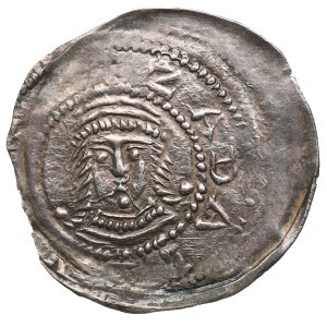 Przemysł and Boleslaw the Pious, Greater Poland/Gniezno, brakteat denarius - RARE