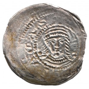 Przemysł and Boleslaw the Pious, Greater Poland/Gniezno, brakteat denarius - RARE