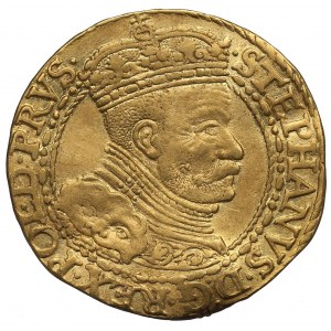 Stefan Batory, ducat 1586, Gdansk - very nice