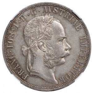 Rakousko, František Josef, 2 florény 1887 - NGC MS62