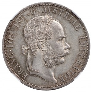 Austro-Hungary, Franz Joseph I, 2 florin 1887 - NGC MS62