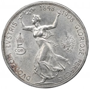 Austria, Franz Joseph, 5 corona 1908