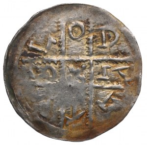 Mieszko I Plątonogi, Wrocław, denarius, LODIZLAVS
