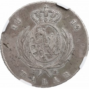 Duchy of Warsaw, Thaler 1812 IB - NGC VF Details