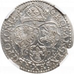 Sigismundus III, 6 groschen 1601, Marienburg - NGC MS63