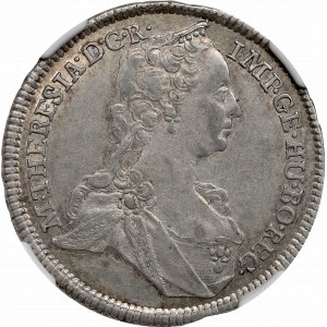 Austria, 17 kreuzer 1762, Vienna - NGC AU55