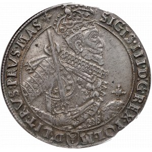 Zikmund III Vasa, Thaler 1628, Bydgoszcz - NGC XF45