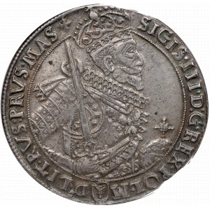 Sigismund III, Thaler 1628, Bromberg - NGC XF45