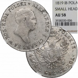 Polské království, Alexandr I., 2 zloté 1819 - NGC AU58