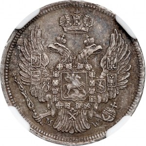 Russian partition, Nicholas I, 15 kopecks=1 zloty 1835, Warsaw - NGC MS63