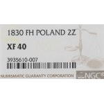 Kingdom of Poland, Alexander I, 2 zlote 1830 - NGC XF40