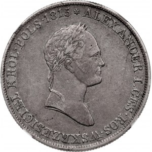 Congress Poland, Nicholas I, 5 zlotych 1831 - NGC XF45
