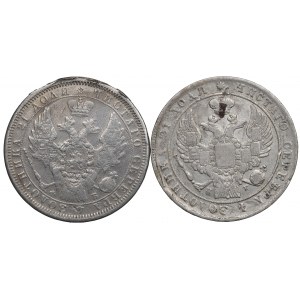 Russia, Nicholas I and Alexander II, Lot Rouble 1834 and 1856