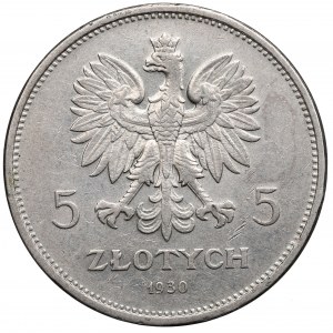 II Republic of Poland, 5 zloty 1930 November uprising