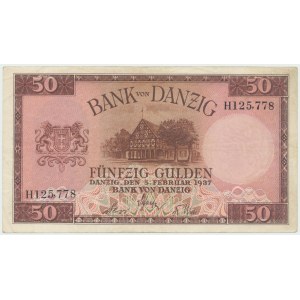 Danzig, 50 guilders 1937 - H