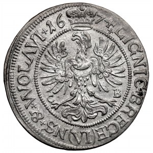 Slezsko, knížectví Legnciko-Brzesko-Wołów, Jerzy Wilhelm, 6 krajcarů 1674, Brzeg