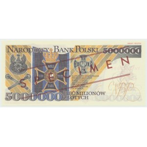 5 milionów 1995 - WZÓR - YA 0000000 -