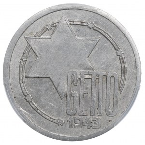 Litzmannstadt Ghetto, 10 mark 1943 - PCGS MS63