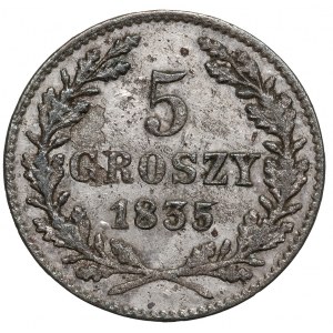 Free City of Cracow, 5 groschen 1835