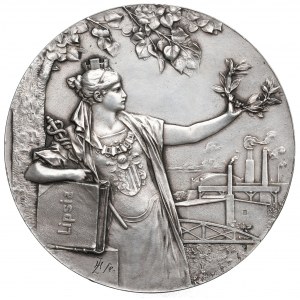 Německo, medaile města Lipska 1897
