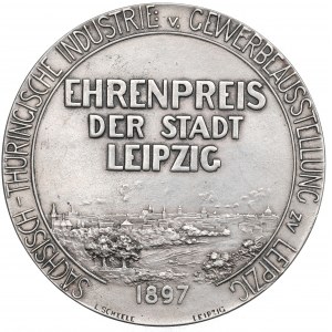 Německo, medaile města Lipska 1897