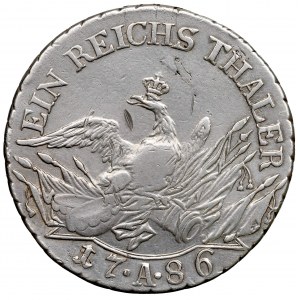 Germany, Preussen, Friedrich II, thaler 1786 - rarae mintmark between dots