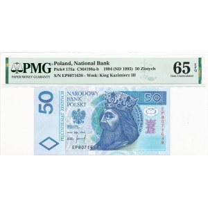 III RP, 50 złotych 1994 EP - PMG 65EPQ