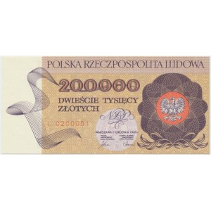 PRL, 200.000 złotych 1989 L