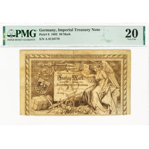 Německo, 50 marek 1882 - PMG 20