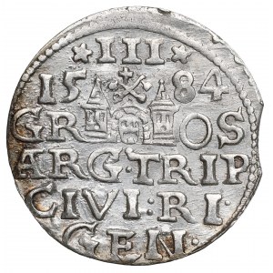Stephan Bathory, 3 groschen 1584, Riga