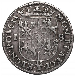 John II Casimir, 18 groschen 1651, Fraustadt