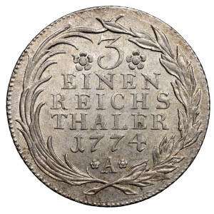 Niemcy, Prusy, Frederick II, 1/3 thaler 1774 A