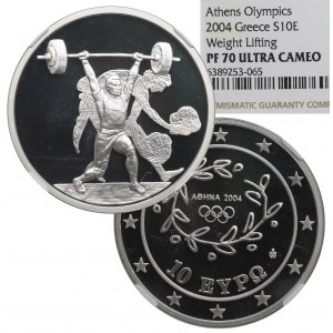 Řecko, 10 Euro 2004 Olympijské hry - NGC PF70 Ultra Cameo