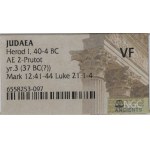 Judea, Herodian Kingdom, Herod I (40BC-4AD), Prutah - NGC VF