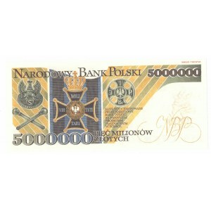 III RP, 5 mln 1995 AK - Rewelacyjny niski numer 0000003 ! replika